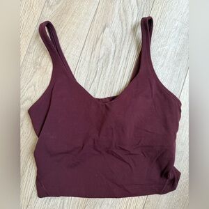 Lululemon align tank size 4 Merlot color